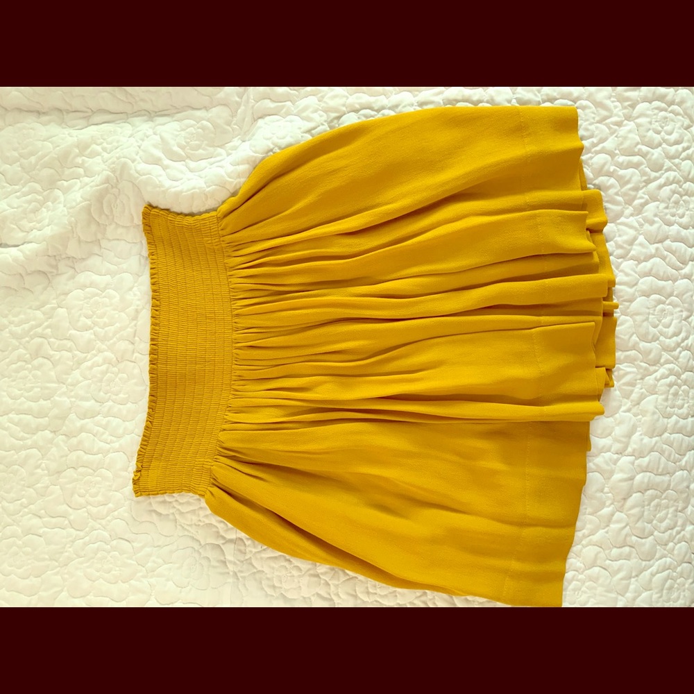 Mustard yellow skirt